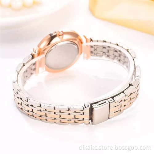 2020 Fashion Women Watches GS460 Luxury Diamond Ladies Wristwatches Stainless Steel Silver Mesh Strap Female Quartz Watch